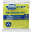 Paño Esponja Natural Amarillo 6 Un