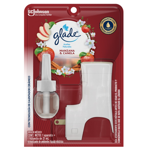 Desodorante Ambiental Eléctrico Con Aparato Manzana Canela 21 Ml