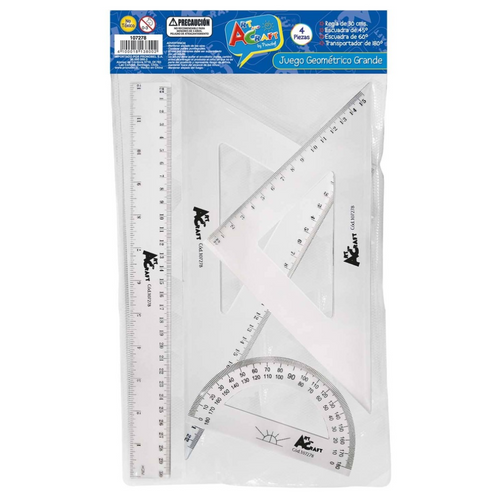 Set Geometría Grande 30 Cms 4 Piezas