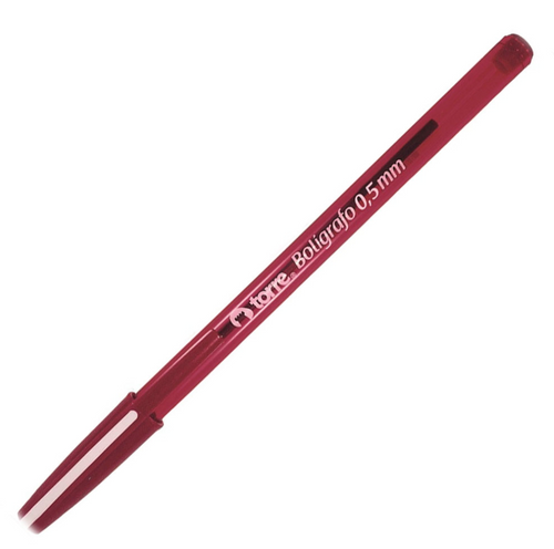Lápiz Pasta Punta Fina Rojo 0.5 Mm