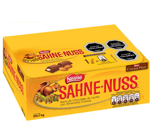 Chocolate Sahne Nuss Display 20X 14 Gr