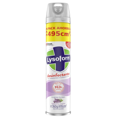 Desinfectante Ambiental Aerosol Lavanda 495 Ml