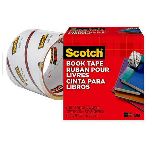 Cinta Adhesiva Libro 76.3 Mm 13 Mt Transparente 7.5 Cm Mod. 845