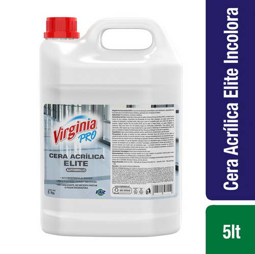 Cera Acrílica Metalizada Incolora Elite 5 Lt