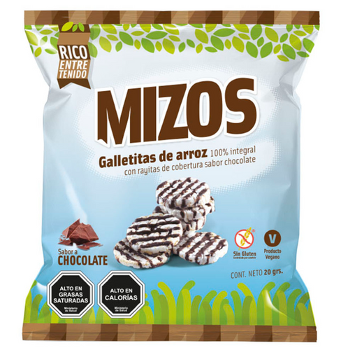 Galletas Arroz Sabor Chocolate 20 Gr