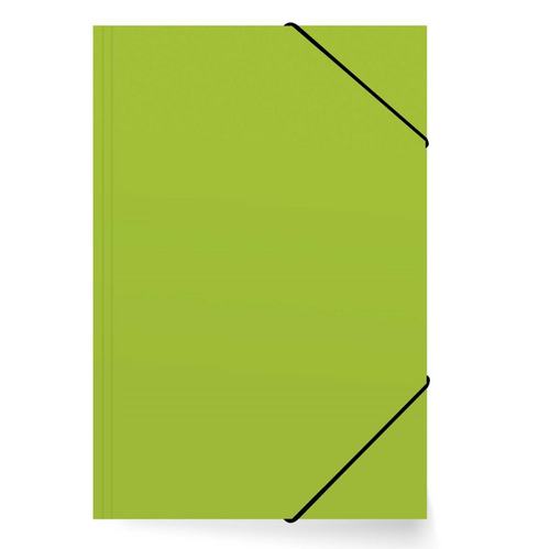 Carpeta Cartulina Con Elástico Verde Claro