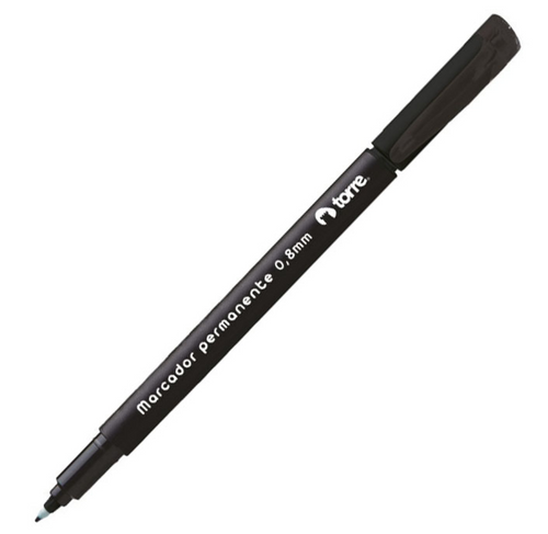 Marcador Permanente Punta Fina Negro 0.8 Mm