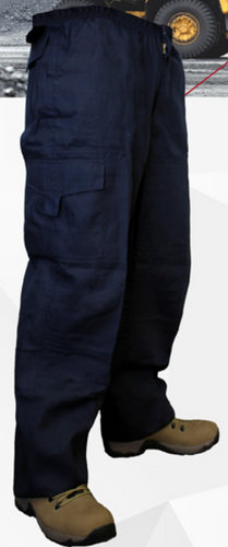 Pantalon Maritex Cargo Gabardina Azul Marino 56