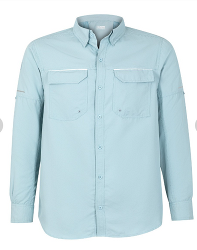 Camisa Texora Outwork Jubae Ripstop Manga Larga Celeste M