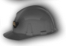 Casco de Seg. Top-Gard Ala Pl/Pc GRIS
