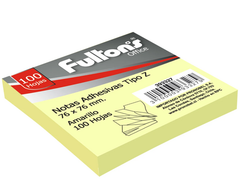 Nota Adhesiva 654 Pop Up Amarillo 76X76 Mm 1 Un 100 Hojas
