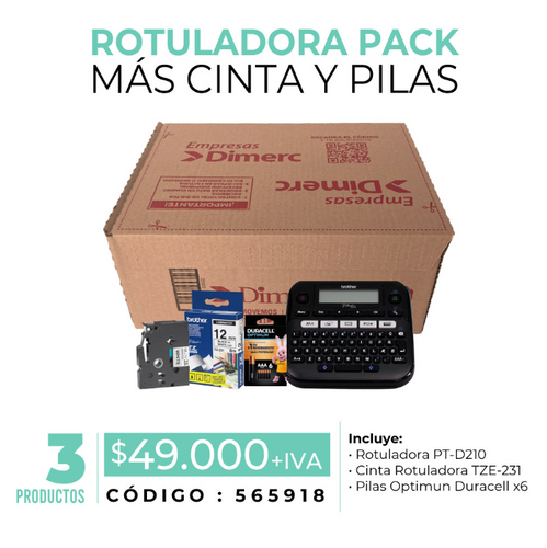 Rotuladora Pack Mas Cinta Y Pilas