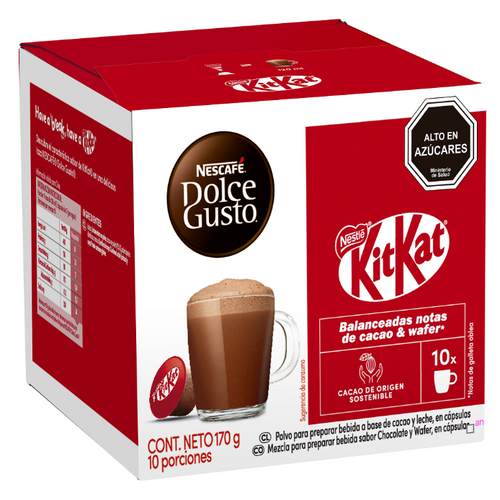 Cápsula Tipo Dolce Chococcino Kit Kat 10 Cápsulas