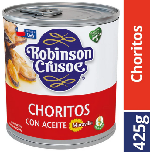 Choritos Conserva Aceite Maravilla  425G Unidad