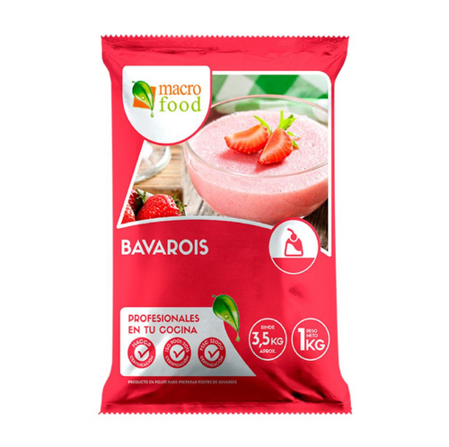 Postre En Polvo Bavarois Piña Bolsa 1 Kg