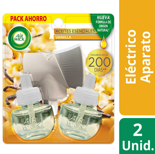 Desodorante Ambiental Eléctrico  + Repuesto Vainilla 2x21 Ml