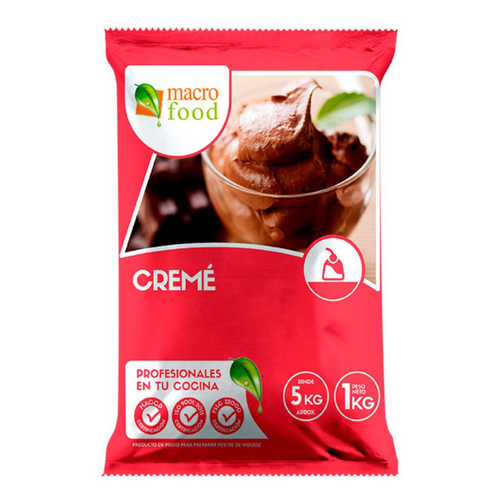 Postre En Polvo Crema Pasas Al Ron Bolsa 1 Kg