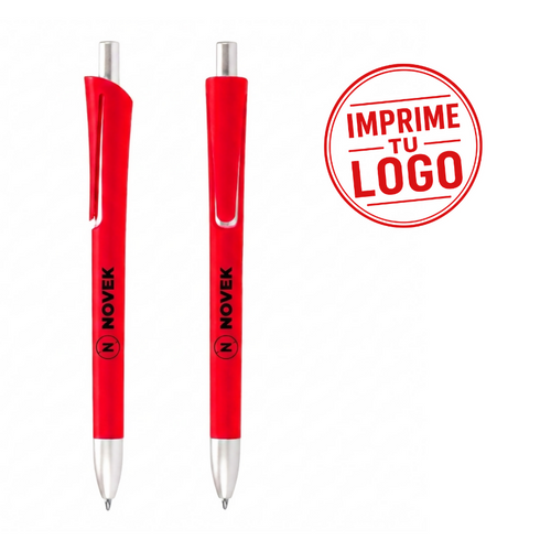 Boligrafo «Zeus» (Rojo, Impresion Un Color)