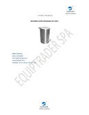 Basurero Acero Inoxidable Pedal 60 Lt