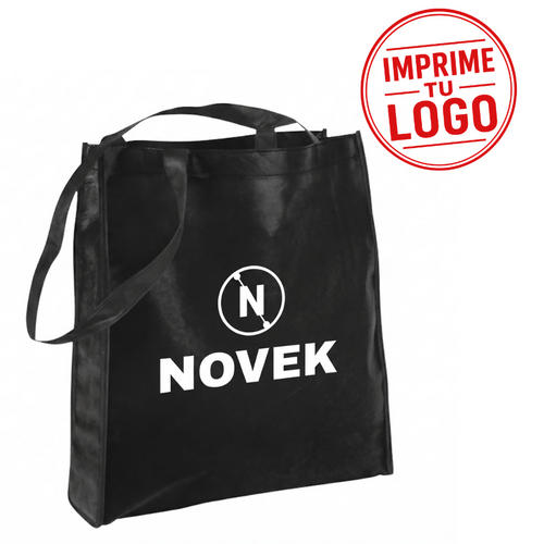Bolsa Reutilizable Shopping (Negro, Impresion Un Color)