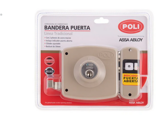 Cerradura Sobreponer Bandera para Puerta