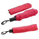 Deluxe Paraguas Corto Pongee ( Rojo, Impresion Un Color)