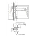 Pack 2 Cerraduras Embutidas Futura B40 Baño Inoxidable
