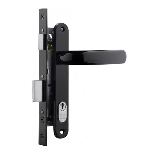 Cerradura Embutida Perfil Aluminio Puerta Abatir Negro
