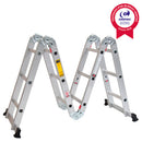 Escalera Multiproposito Aluminio 12 Peldaños 150 Kg