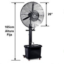 Ventilador De Pedestal Con Nebulizador 26" Tecnoplus