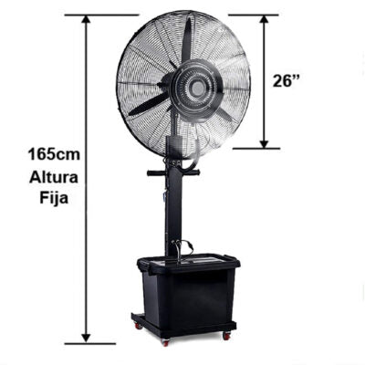 Ventilador De Pedestal Con Nebulizador 26" Tecnoplus