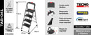 Piso Escalera Plegable 4 Peldaños Luxury Magna Plus