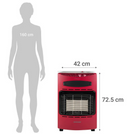 Estufa A Gas 15 Kg Gas Gh-42 Roja Rojo