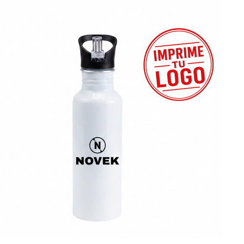 Botella De Aluminio «Buzz» 650Cc (Blanco, Impresion Un Color)