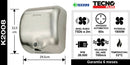 Secador De Manos Acero Inox 1800W