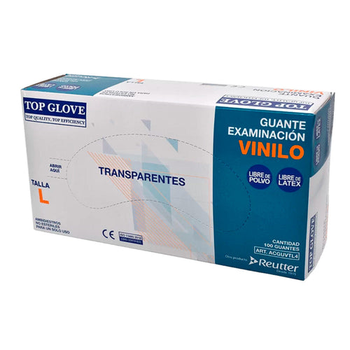 Guantes Seg.Vinilo S/Polvo 100 uni.S