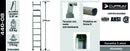 Escalera Aluminio Recta Simple 2.44 Mts. 8 Peldaños Cuprum