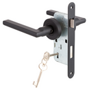 Cerradura Embutida Milano Black B40 Dormitorio