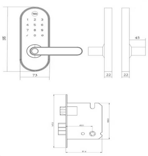 Smart Pack Cerradura Digital YMC420 + Hub Yale Connect