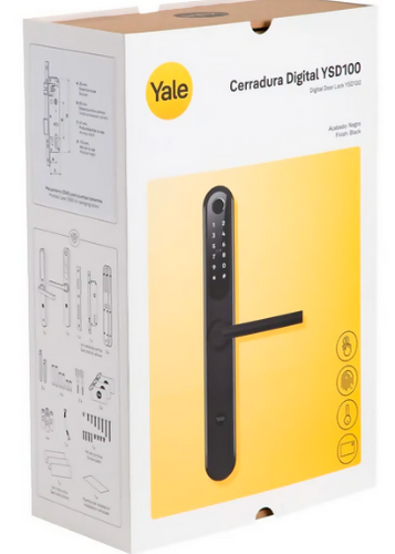 Cerradura Digital YSD100 B35 Perfil Angosto Negro