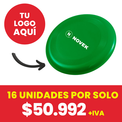 Frisbee Plastico Verde (Impresion full color)