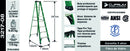 Escalera Fibra De Vidrio Tijera 8 Peldaños Cuprum