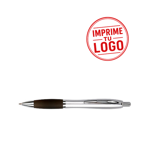 Boligrafo Plastico Wind Satin ( Negro, Impresion Un Color)