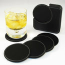 Set De Posavasos Redondos Negro 6 unidades (Impresion full color)