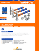 SET MARTILLOS PARA CARROCERIA 7 PIEZAS WADFOW WHZ1D07