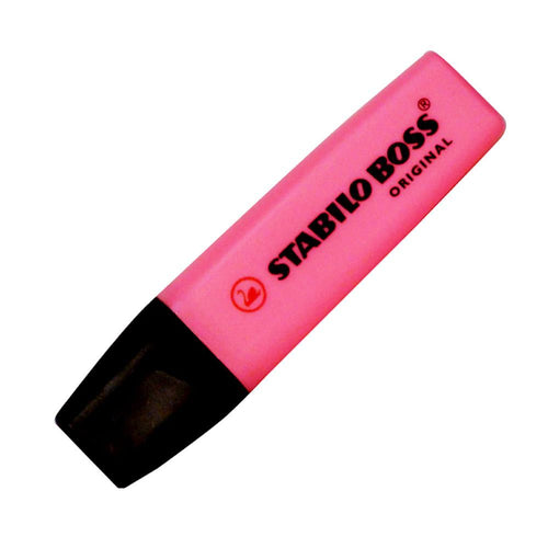Destacador Escritorio Rosado Punta Biselada