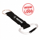 Llavero-Lanyard Mosqueton (Negro, Impresion Un Color)