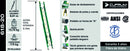 Escalera Fibra Vidrio Telescopica 5.19 Mts Cuprum