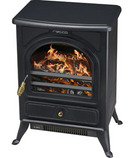 Chimenea Electrica Ptc Clasica 1800 W Aire Forzado Negro