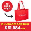Bolsa Reutilizable Horizontal Rojo (Impresion full color)